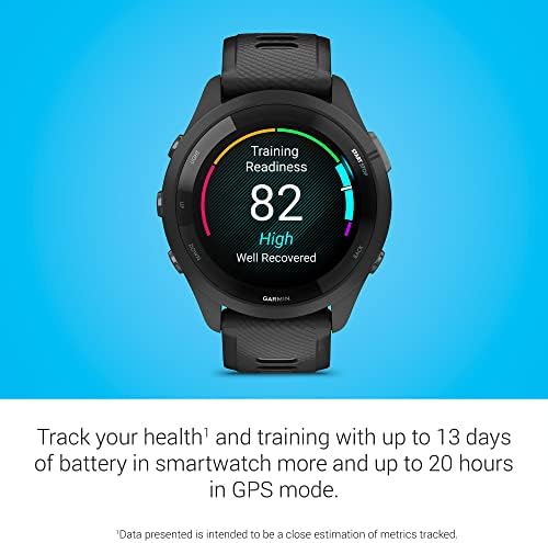 Garmin Forerunner 265S Running Smartwatch  Colorful AMOLED Display  Training Metrics and Recovery Insights  Light Pink and Powder Gray
