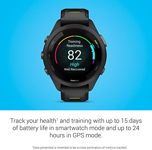 Garmin Forerunner 265S Running Smartwatch  Colorful AMOLED Display  Training Metrics and Recovery Insights  Light Pink and Powder Gray