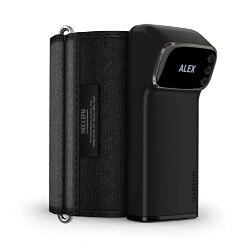 Garmin Index  BPM  Smart Blood Pressure Monitor  FDA Cleared Medical Device  Easy to Use with Built in Display Adjustable