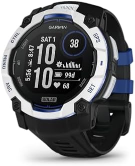 Garmin Instinct  3 45mm  Solar Charged Display  Rugged Outdoor GPS Smartwatch  Metal Reinforced Bezel  Built in Flashlight  Black