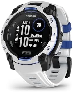 Garmin Instinct  3 45mm  Solar Charged Display  Rugged Outdoor GPS Smartwatch  Metal Reinforced Bezel  Built in Flashlight  Black
