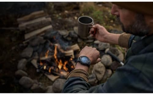 Garmin Instinct  3 45mm  Solar Charged Display  Rugged Outdoor GPS Smartwatch  Metal Reinforced Bezel  Built in Flashlight  Black