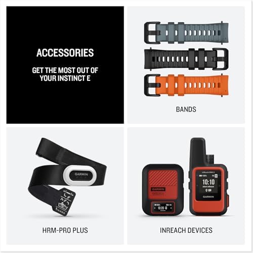 Garmin Instinct  3 45mm  Solar Charged Display  Rugged Outdoor GPS Smartwatch  Metal Reinforced Bezel  Built in Flashlight  Black