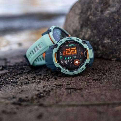 Garmin Instinct  3 45mm  Solar Charged Display  Rugged Outdoor GPS Smartwatch  Metal Reinforced Bezel  Built in Flashlight  Black