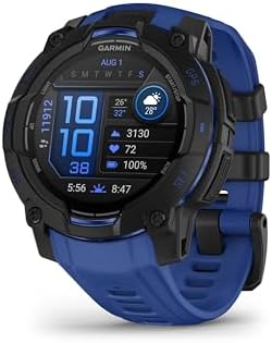 Garmin Instinct  3 45mm  AMOLED Display  Rugged Outdoor GPS Smartwatch  Metal Reinforced Bezel  Built in Flashlight  Up to 18 Days of Battery Life  Black