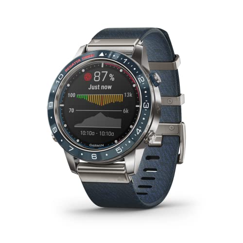 Garmin MARQ Captain  Mens Luxury Tool Watch with Advanced Nautical Features  Track Wind Speed  Direction  Temperature and Tide Information
