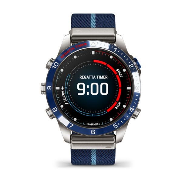 Garmin MARQ Captain  Mens Luxury Tool Watch with Advanced Nautical Features  Track Wind Speed  Direction  Temperature and Tide Information