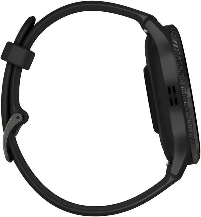 Garmin Venu 3 Slate Stainless Steel Bezel with Black Case and Silicone Band   Smart Watch 010 02784 01