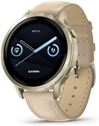 Garmin Venu® 4, 41mm, reloj inteligente avanzado de GPS para salud y fitness, pantalla brillante y colorida, linterna incorporada, 10 días de duración de batería, color plateado con banda de silicona