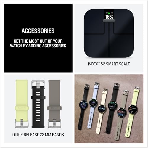 Garmin Venu  4  45mm  Advanced Health and Fitness GPS Smartwatch  Bright and Colorful Display  Built in Flashlight  12 Days of Battery Life  Silver with Silver Gray Silicone Band