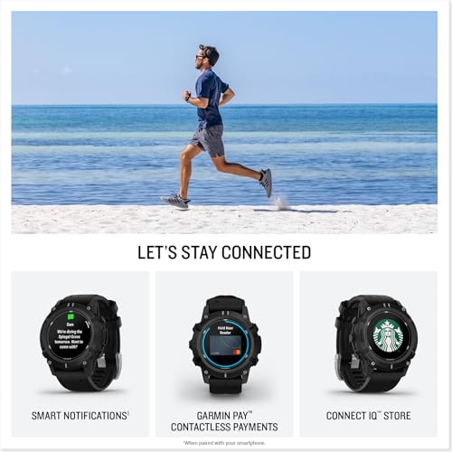 Garmin  Descent  G2  Watch Style Dive Computer  Bright AMOLED Display  Multiple Dive Modes  Health and Wellness Features  Black with Black Band