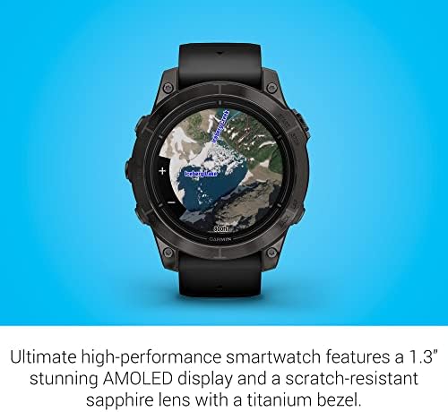 Garmin epix Pro  Gen 2  Sapphire Edition  47mm  High Performance Smartwatch  Advanced Training Technology  Built in Flashlight  Black