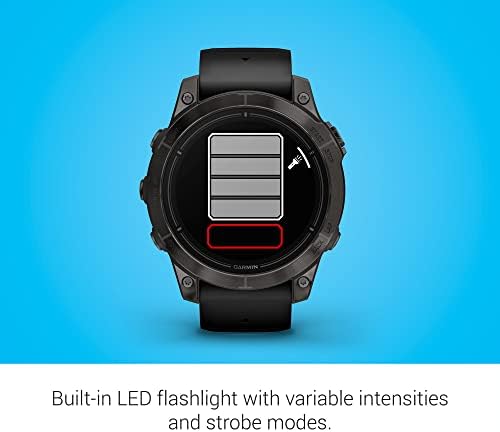 Garmin epix Pro  Gen 2  Sapphire Edition  47mm  High Performance Smartwatch  Advanced Training Technology  Built in Flashlight  Black