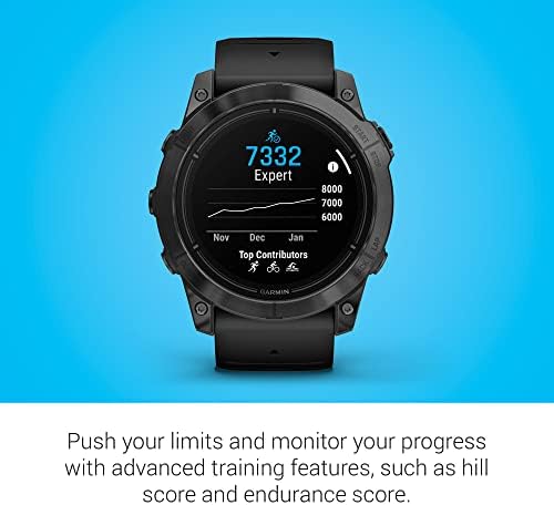 Garmin epix Pro  Gen 2  Sapphire Edition  47mm  High Performance Smartwatch  Advanced Training Technology  Built in Flashlight  Black