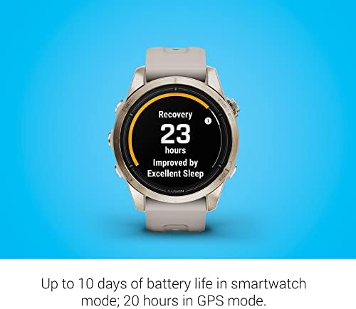 Garmin epix Pro  Gen 2  Sapphire Edition  47mm  High Performance Smartwatch  Advanced Training Technology  Built in Flashlight  Black