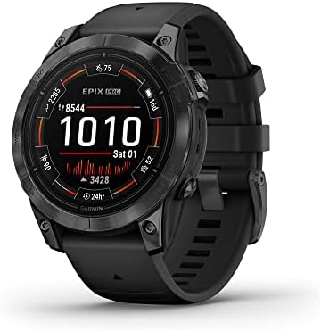 Garmin epix Pro  Gen 2  Sapphire Edition  47mm  High Performance Smartwatch  Advanced Training Technology  Built in Flashlight  Black