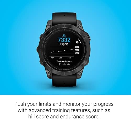 Garmin epix Pro  Gen 2  Sapphire Edition  47mm  High Performance Smartwatch  Advanced Training Technology  Built in Flashlight  Black