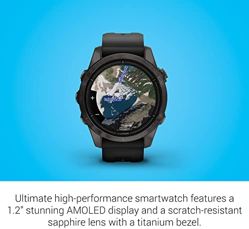 Garmin epix Pro  Gen 2  Sapphire Edition  47mm  High Performance Smartwatch  Advanced Training Technology  Built in Flashlight  Black