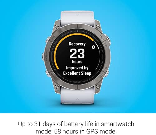 Garmin epix Pro  Gen 2  Sapphire Edition  47mm  High Performance Smartwatch  Advanced Training Technology  Built in Flashlight  Black