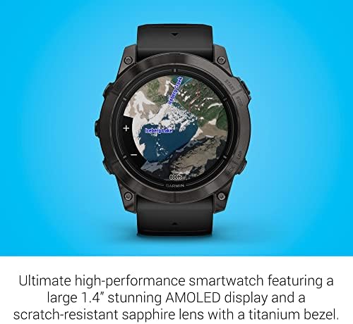 Garmin epix Pro  Gen 2  Sapphire Edition  47mm  High Performance Smartwatch  Advanced Training Technology  Built in Flashlight  Black