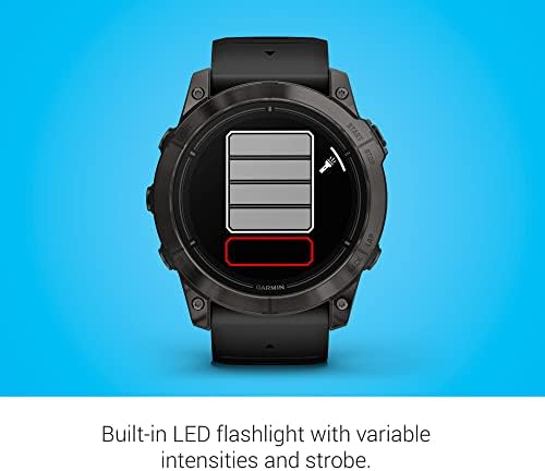 Garmin epix Pro  Gen 2  Sapphire Edition  47mm  High Performance Smartwatch  Advanced Training Technology  Built in Flashlight  Black