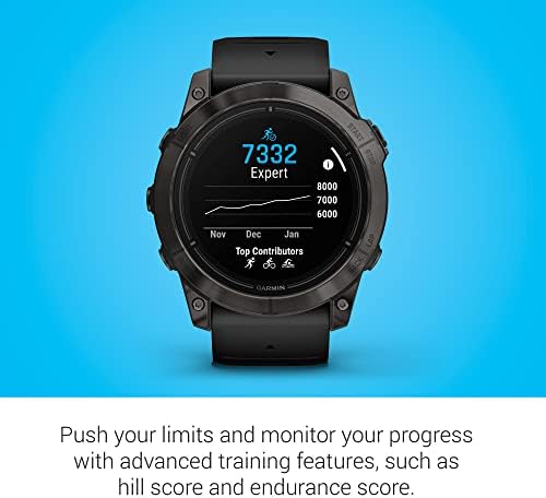 Garmin epix Pro  Gen 2  Sapphire Edition  47mm  High Performance Smartwatch  Advanced Training Technology  Built in Flashlight  Black