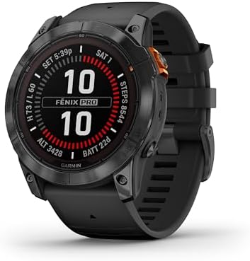 Garmin f nix 7X Pro   Solar Edition  No Wi Fi  Multisport GPS Smartwatch  Built in Flashlight  Solar Charging Capability