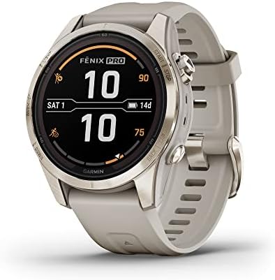 Garmin f nix 7 Pro Sapphire Solar  Multisport GPS Smartwatch  Built in Flashlight  Solar Charging Capability  Black