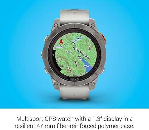 Garmin f nix 7 Pro Sapphire Solar  Multisport GPS Smartwatch  Built in Flashlight  Solar Charging Capability  Black