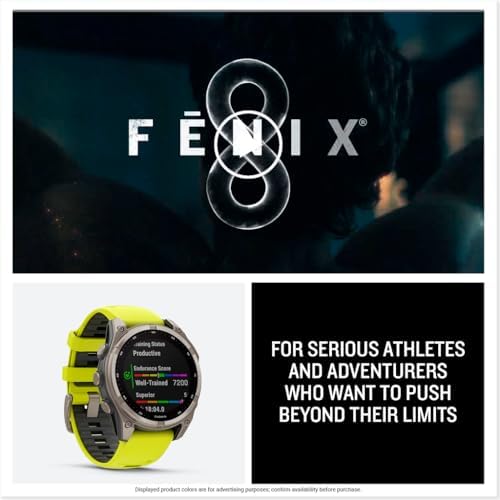 Garmin f nix  8   43mm  AMOLED  Sapphire  Premium Multisport GPS Smartwatch  Long Lasting Battery Life  Dive Rated  Built in LED Flashlight  Carbon Gray DLC Titanium with Pebble Gray Band