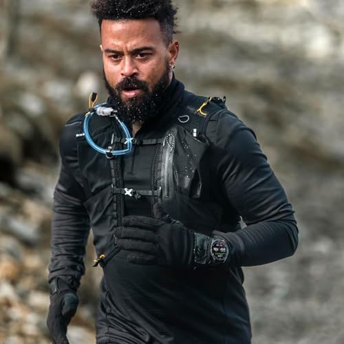 Garmin f nix  8   51 mm  Solar  Sapphire  Premium Multisport GPS Smartwatch  Long Lasting Battery Life  Dive Rated  Built in LED Flashlight  Carbon Gray DLC Titanium with Pebble Gray Band