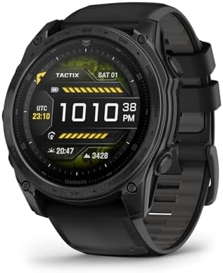 Garmin tactix  8 47mm  AMOLED Display  Premium Tactical GPS Smartwatch  Includes Applied Ballistics Ultralight  Solver