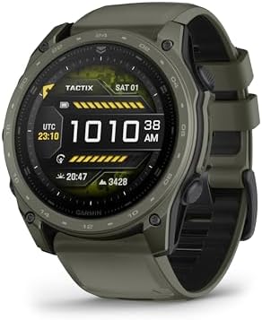 Garmin tactix  8 47mm  AMOLED Display  Premium Tactical GPS Smartwatch  Includes Applied Ballistics Ultralight  Solver
