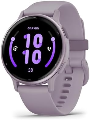 Garmin vívoactive 5, reloj inteligente GPS de salud y fitness, pantalla AMOLED, hasta 11 días de batería, color marfil