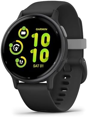 Garmin vívoactive 5, reloj inteligente GPS de salud y fitness, pantalla AMOLED, hasta 11 días de batería, color marfil