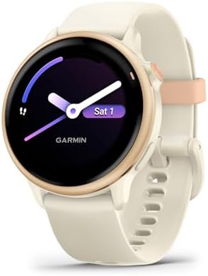 Garmin vívoactive  6 Health and Fitness GPS Smartwatch   AMOLED Display  Up to 11 Days Battery  Metallic Pink Dawn with Matching Band