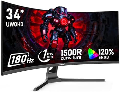 Gawfolk 27 inch 2K QHD 2560 1440  PC Screen  180Hz Gaming Monitor  1ms Without Bezel  FreeSync 100  sRGB  178  Wide Viewing Angle  HDMI2 0 DisplayPort  75   75MM Wall Mount Compatible   Black