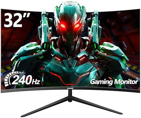 Gawfolk 27 inch Curved Gaming Monitor 144Hz/180Hz PC Monitor Full HD 1080P  Frameless 1800R Computer Display with FreeSync & Eye Care Technology  Wall Mountable  DP  HDMI Port  Black 