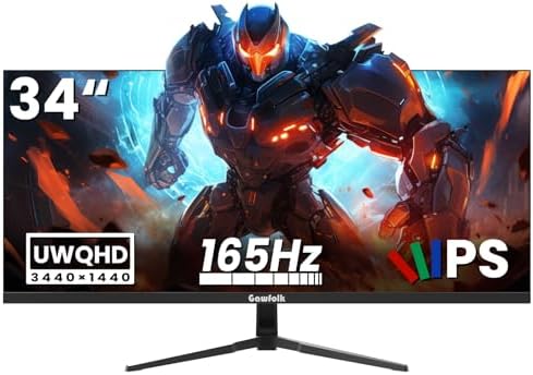 Gawfolk 27 inch Curved Gaming Monitor 144Hz/180Hz PC Monitor Full HD 1080P  Frameless 1800R Computer Display with FreeSync & Eye Care Technology  Wall Mountable  DP  HDMI Port  Black 