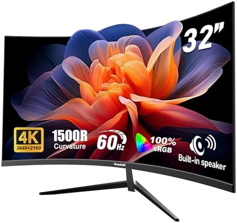Gawfolk 27 inch IPS 2K QHD  2560 1440  Computer Monitor 75Hz Gaming PC Screen  1ms Adaptive Sync 100  sRGB  1 07 Billion Colours Built in Speaker Display 1 4 Port HDMI2 0  Black