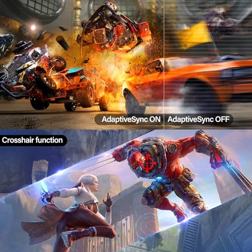 Gawfolk 34 Inch Ultrawide Curved 180Hz Gaming Computer Monitor 1500R PC Screen 21 9 UWQHD  3440x1440  128  sRGB Adaptive Sync 178  Viewing Angle Display Port HDMI Compatible with Wall mounting  Black