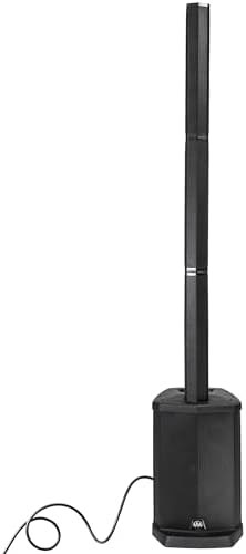 Gemini Powered Line Array PA System with Subwoofer   Column Array Speakers 1200W  Built in Mixer  Bluetooth Streaming  Adjustable Height Tower Speakers for DJ  Karaoke  Live Performance  WPX 2000 