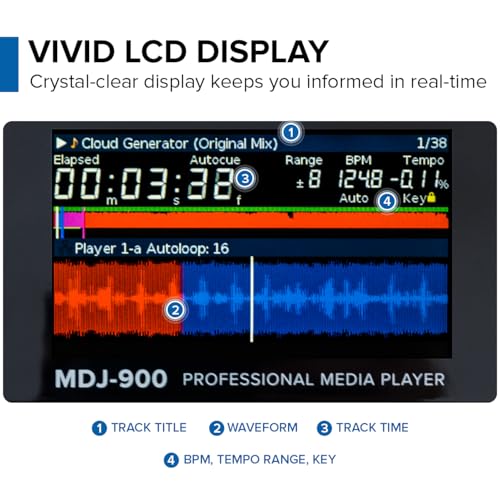 Gemini Sound MDJ 900   Elite Multi Media Player with Superior Playback  Responsive Controls  and Advanced DJ Tools