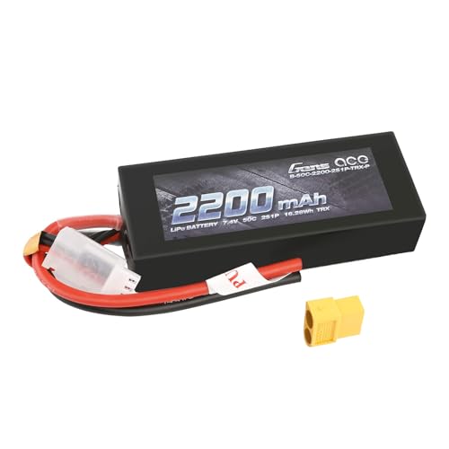 Gens ace Batería Lipo 2S 2200mAh 7.4V 50C LiPo Batería con XT60 (no soldada)
