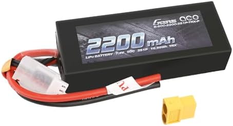 Gens ace 2S Lipo Battery 2200mAh 7 4V 50C LiPo Battery Pack with XT60  not soldered