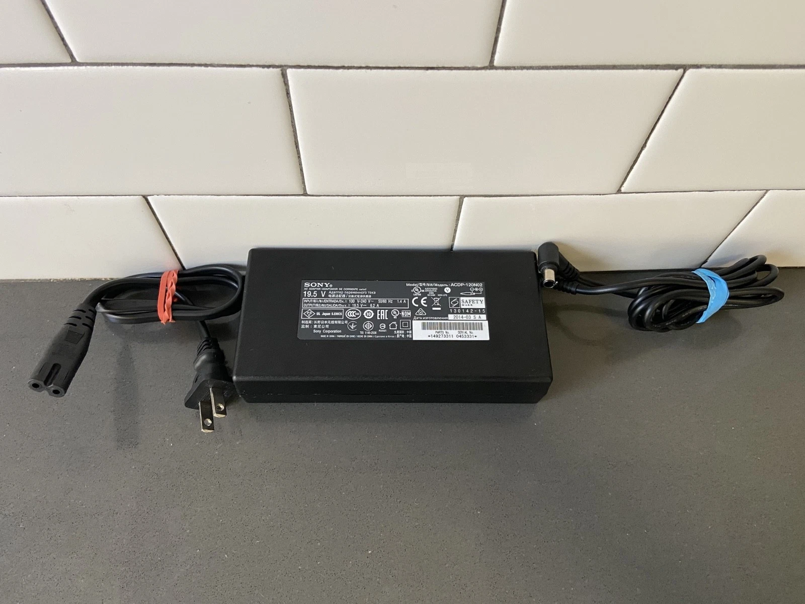 Genuine OEM Sony 120W 19 5V 6 2A AC Adapter ACDP 120N02 for various Sony TVs