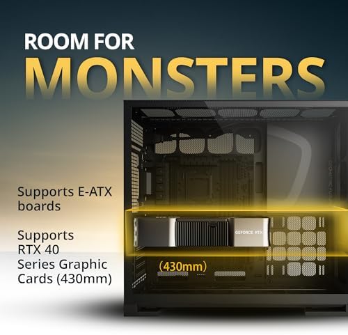 Geometric Future M5 Vent Mesh Panel Tempered Glass Mid Tower  E ATX/ATX Gaming Case  High Airflow  1 2mm Steel  Type C  Support 420/360 Radiator  ARGB PWM 140m fan x 5 Pre Installed  Black  GEO M5VF B