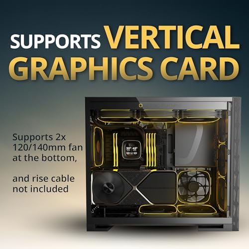 Geometric Future M5 Vent Mesh Panel Tempered Glass Mid Tower  E ATX/ATX Gaming Case  High Airflow  1 2mm Steel  Type C  Support 420/360 Radiator  ARGB PWM 140m fan x 5 Pre Installed  Black  GEO M5VF B