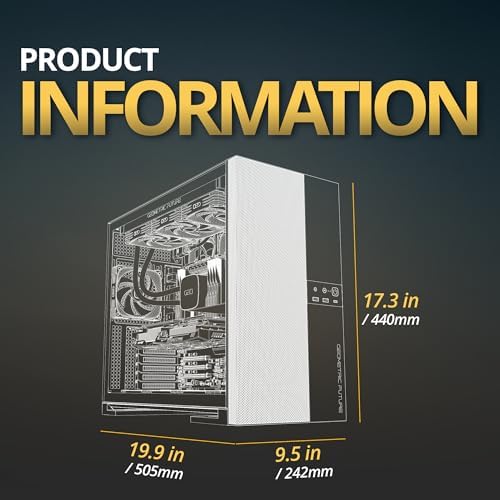 Geometric Future M5 Vent Mesh Panel Tempered Glass Mid Tower  E ATX/ATX Gaming Case  High Airflow  1 2mm Steel  Type C  Support 420/360 Radiator  ARGB PWM 140m fan x 5 Pre Installed  Black  GEO M5VF B