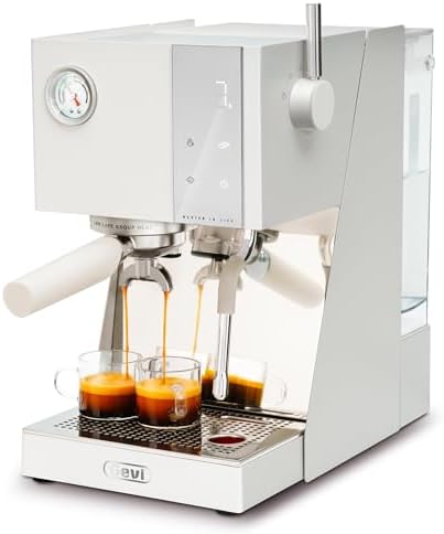 Gevi  2026 Upgrade  Commercial Espresso Machine 20Bar with Smart OPV Coffee Makers  Milk Frother & 58mm Portafilter  Dual Display Stainless Steel Cappuccino Maker for Home  Great Gift